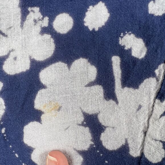 JP and Mattie Cap Sleeve Blue Floral Midi‎ Flowy A Line Dress Small - Picture 12 of 12